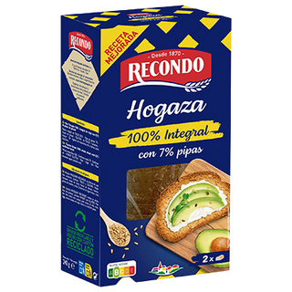 Hogaza 100% Integral Con Pipas Recondo 240 G.