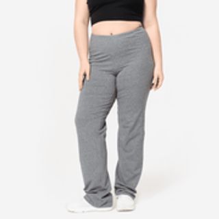 Leggings Fitness Mujer Acampanados Algodón gris.M / W30 L31 Gris