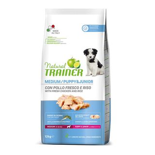 Natural Trainer Puppy&Junior Medium Pollo Pienso Para Perros 3Kg