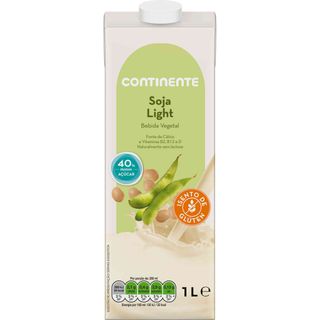Bebida Vegetal de Soja Light Continente (emb. 1 lt)
