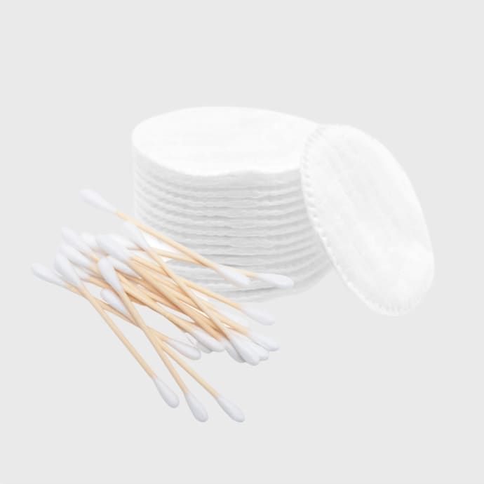 Płatki, patyczki і wata