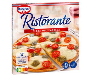 Pizza de Tomate Mozzarella y Salsa Pesto Dr. Oetker Ristorante 355 G.