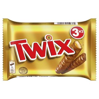 Twix Ciasteczka oblane karmelem i mleczną czekoladą 150 g (3 x (2 x 25 g))