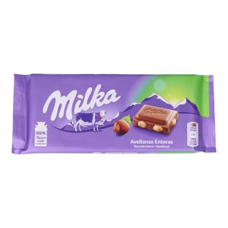Chocolate Avellana Entera Milka 95 Gr