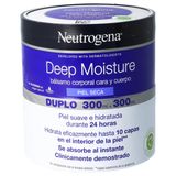 Neutrogena Bálsamo Hidratación Profunda Cara Y Cuerpo, Piel Seca, 2 Tarros De 300Ml (273299)