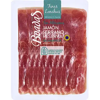 Jamon Serrano Reserva Finas Lonchas Boadas  110 G