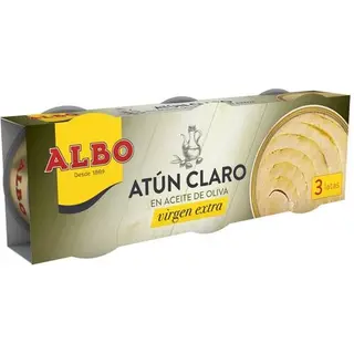 Atún Claro Albo Aceite Oliva Virgen Extra Fácil Apertura 3X48 G