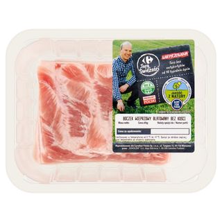 Carrefour Targ Świeżości Boczek wieprzowy blatowany  bez kości, waga od 0,67 kg