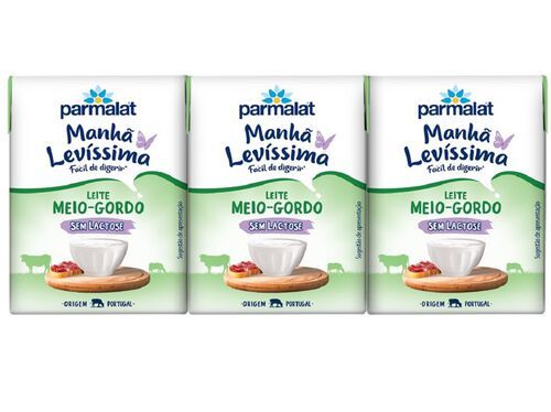 LEITE UCAL MEIO GORDO 0% LACTOSE 3X200ML