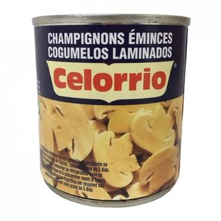 Champiñones Laminados De Primera Celorrio P.N 185 Gr. P.E 105 Gr.