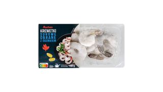 Auchan - Krewetki surowe obrane z ogonkiem 16/20 - 180 g