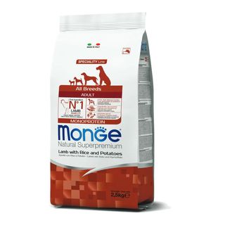 Monge natural superpremium adult all breeds con agnello 2.5kg