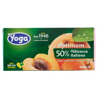 Yoga Optimum 50% Albicocca Italiana 6 x 200 ml