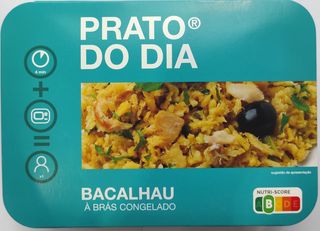 PRATO DIA BACALHAU À BRÁS CONG 300G