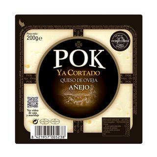 POK Queso Oveja Añejo Cortado, 200G