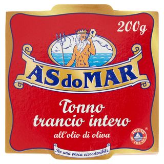 Asdomar Tonno Trancio Intero All'Olio Di Oliva 200 G
