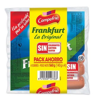 Salchichas Campofrío Frankfurt P-4 140 G