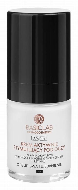 BasicLab Aminis Stymulujący krem pod oczy na noc