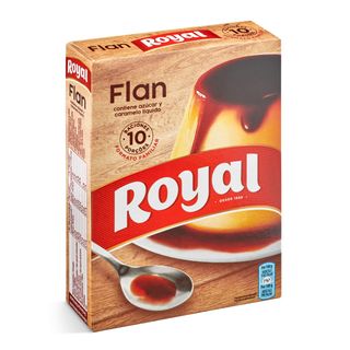 Preparado Para Flan Contiene Caramelo Líquido Royal Caja 232.5 G