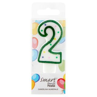 Smart PerLa Festa Candelina Numerale 2 1 pz