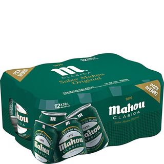 MAHOU CLÁSICA Cerveza Pack Lata 12X33 Cl