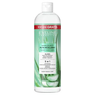 Eveline Płyn micelarny nawilżający, aloes, 500 ml