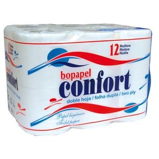 Papel Higiénico Confort Doble Hoja 12 Rollos