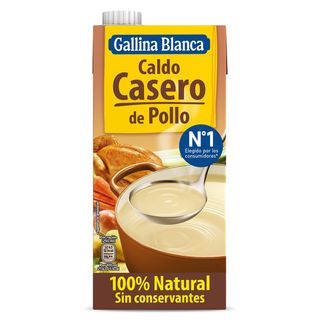Caldo Casero De Pollo 100% Natural Gallina Blanca Brik 1 L