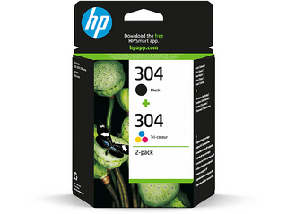Multipack cartucce HP 304+304Tricromia(3JB05AE) Nero, Giallo, Ciano, Magenta - 0192545177016
