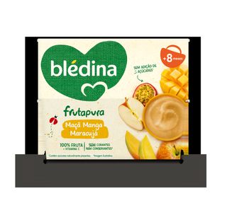 Bolsa Puré de Fruta Maçã, Manga e Maracujá +8 Meses Blédina 380G