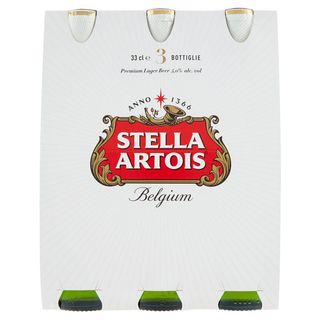 Stella Artois Birra Lager Belga Bottiglia 3X33Cl
