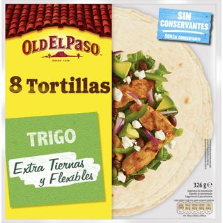 Tortillas Mejicanas De Trigo, Paquete 8U 326 G