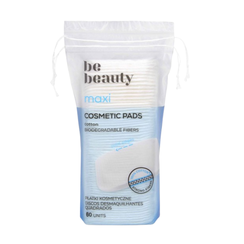 Be Beauty Discos de Algodão Quadrados 60un