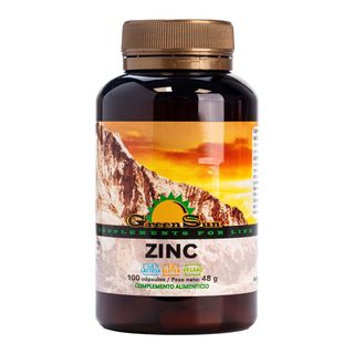 Zinc 100 cápsulas Green Sun