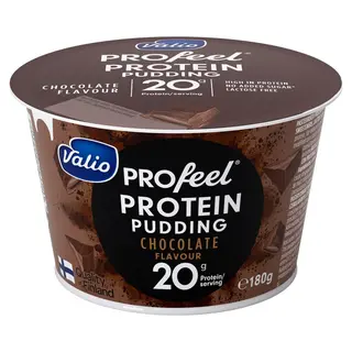 პროტეინის პუდინგი/Valio/ "Profeel" შოკოლადის / შაქრის დანამატის გარეშე, ულაქტოზო 6*180 გრ