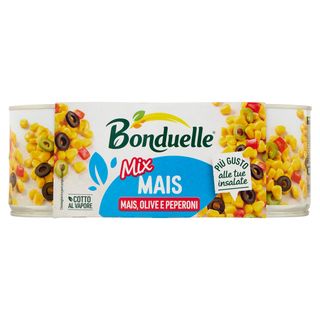 Bonduelle Mais Mix Mais, Olive e Peperoni 3 x 170 g