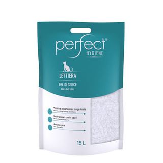 Perfect lettiera in silicio per gatti 15l