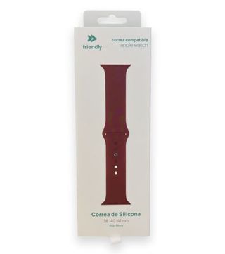 Correa De Silicona Friendly Rojo Mora Para Apple Watch 38/40/41Mm (8436589917019)
