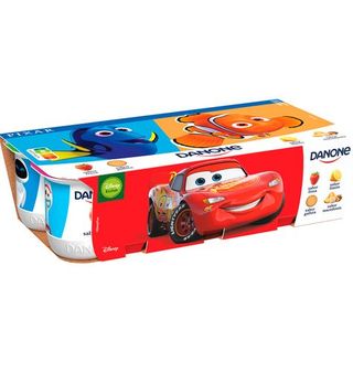 Yogur Danone Sabores Fresa-Macedonia-Limón-Galleta 8 Uds.