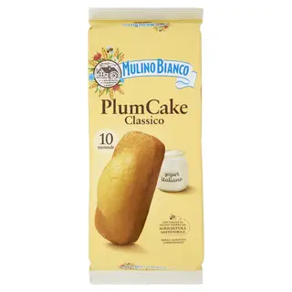Mulino Bianco Plumcake Classico Merenda Con Yogurt Italiano 10 Pezzi 330G