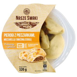 Nasze Smaki Pierogi z pieczarkami, mozzarellą i pieczoną cebulką, 320 g