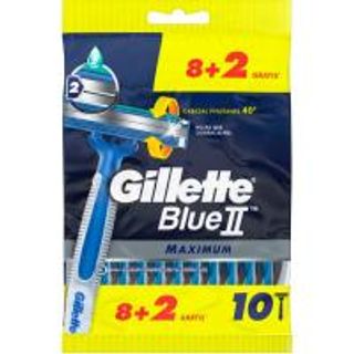 Máquina Desechable Maximum Gillette Blue Ii, Pack 8+2 Uds (25288812)