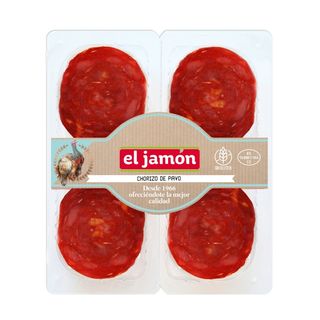 EL JAMÓN Chorizo Pavo 30G, Pk-4