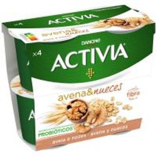 Yogur Fibras Con Avena Y Nueces Activia 4X120 Gr. (18656116)