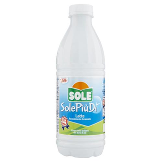 Latte Fresco Parz.Scremato 'Piu'Di' Lt.1 Sole#