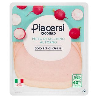 PIACERSI CONAD Petto di Tacchino al Forno 100 g - 8003170035201