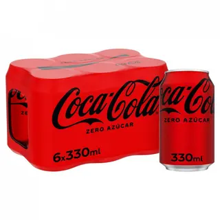 Coca-Cola Zero Azúcar 6x330ml Lata