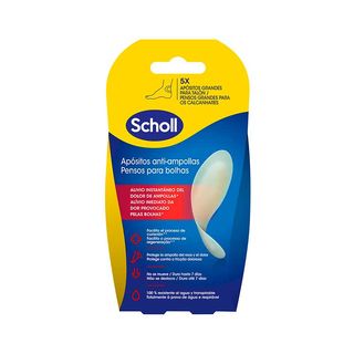 SCHOLL Apósitos Anti-Ampollas Grandes Talón 5 Unidades (5056585800950)