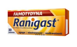 Famotydyna Ranigast 20 mg 30 tabletek