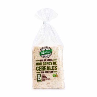Pan Molde Copos Cereales Sin Corteza 300g Biocop